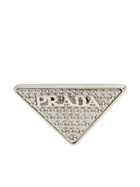 prada earrings triangle